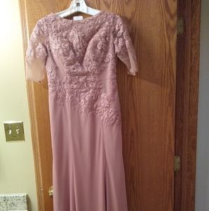 Azazie Ivana dusty rose MOB/bridesmaid dress